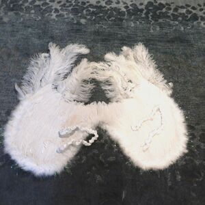 White Fluffy Feather Angel Adult Costume Wings 28" wide